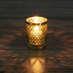 Richland Gold Lattice Glass Holder - Small Set Of 12 -US Gift Sales 2024 9372 8752