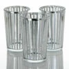 Richland Silver Stripe Glass Holder - Large Set Of 48