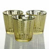 Richland Gold Dotted Glass Holder - Medium Set Of 48