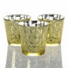 Richland Gold Hexagonal Glass Holder - Medium Set Of 48