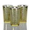Richland Gold Hexagonal Glass Holder - Large Set Of 48
