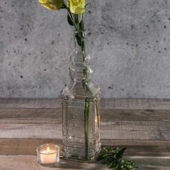 Richland Vintage Square Glass Bottle Clear Set Of 6 -US Gift Sales 2024 9643 5950 2d06e743 893f 464e aa50 68f460b0bf47