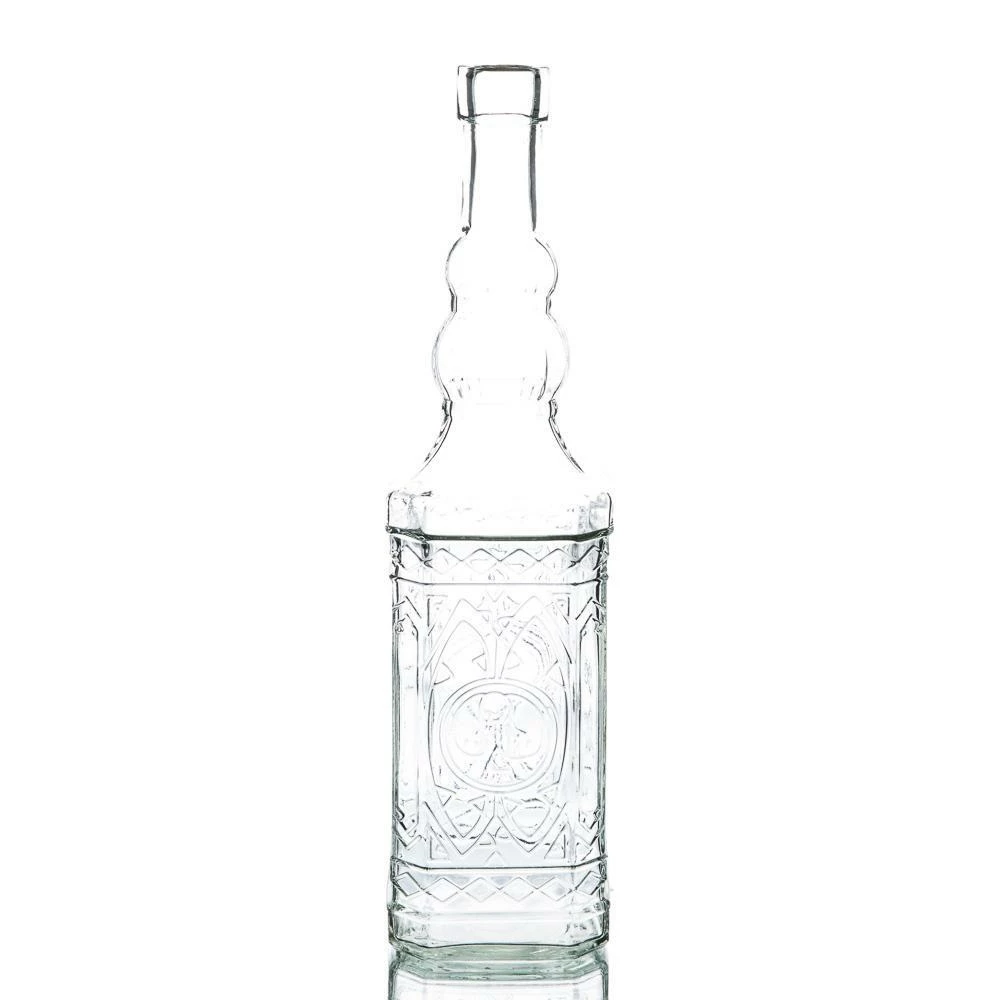 Richland Vintage Square Glass Bottle Clear Set Of 12 1 Richland Vintage Square Glass Bottle Clear Set Of 12