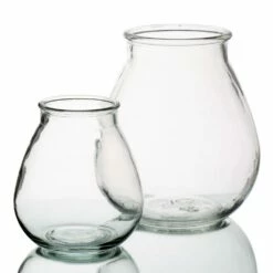 Halcyone Vintage Glass Vase Set Of 8