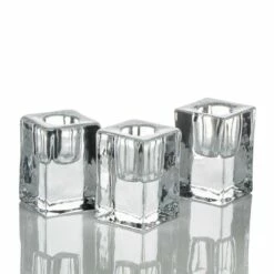 Richland Square Glass Taper Candle Holder 2.5" Set Of 6