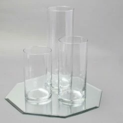 Eastland Octagon Mirror And Cylinder Vase Centerpiece Set Of 4 -US Gift Sales 2024 967A4841 Edit