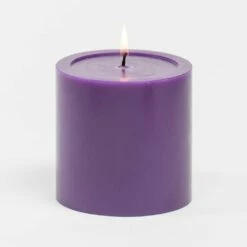 Richland 4" X 4" Purple Pillar Candles Set Of 6
