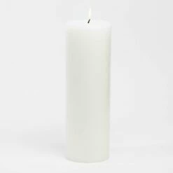 Richland 4" X 12" White Pillar Candle