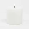 Richland 4" X 4" White Pillar Candles Set Of 6
