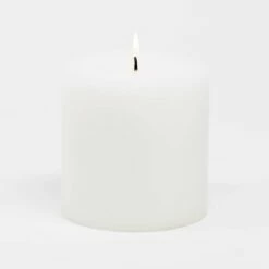 Richland 4" X 4" White Pillar Candles Set Of 6