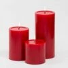 Richland Pillar Candles 4 X4", 4"x6" & 4"x9 Red Set Of 18