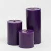 Richland Pillar Candles 4 X4", 4"x6" & 4"x9 Purple Set Of 18