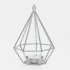 Richland Geometric Tealight Candle Holders - Silver Set Of 12