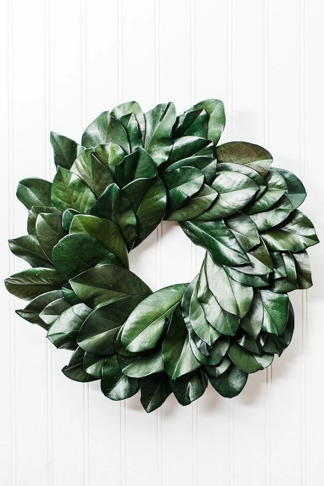 Richland Preserved Magnolia Wreath 17" 4 Richland Preserved Magnolia Wreath 17" - Image 4