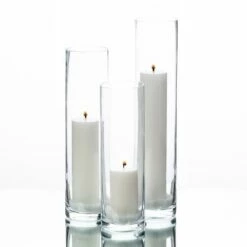 Richland Pillar Candles & Sloan Cylinder Vases Set Of 3