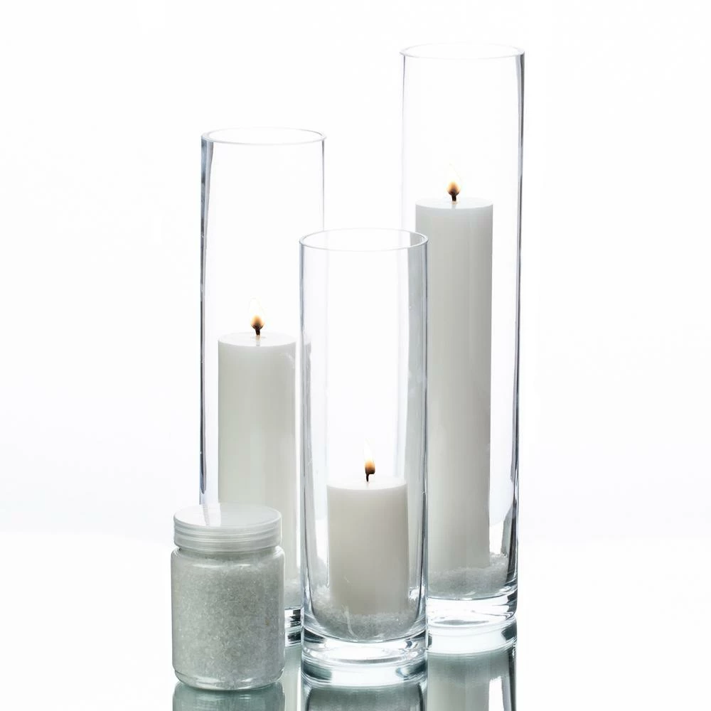 Richland Pillar Candles & Sloan Cylinder Vases Set Of 3 2 Richland Pillar Candles & Sloan Cylinder Vases Set Of 3 - Image 2