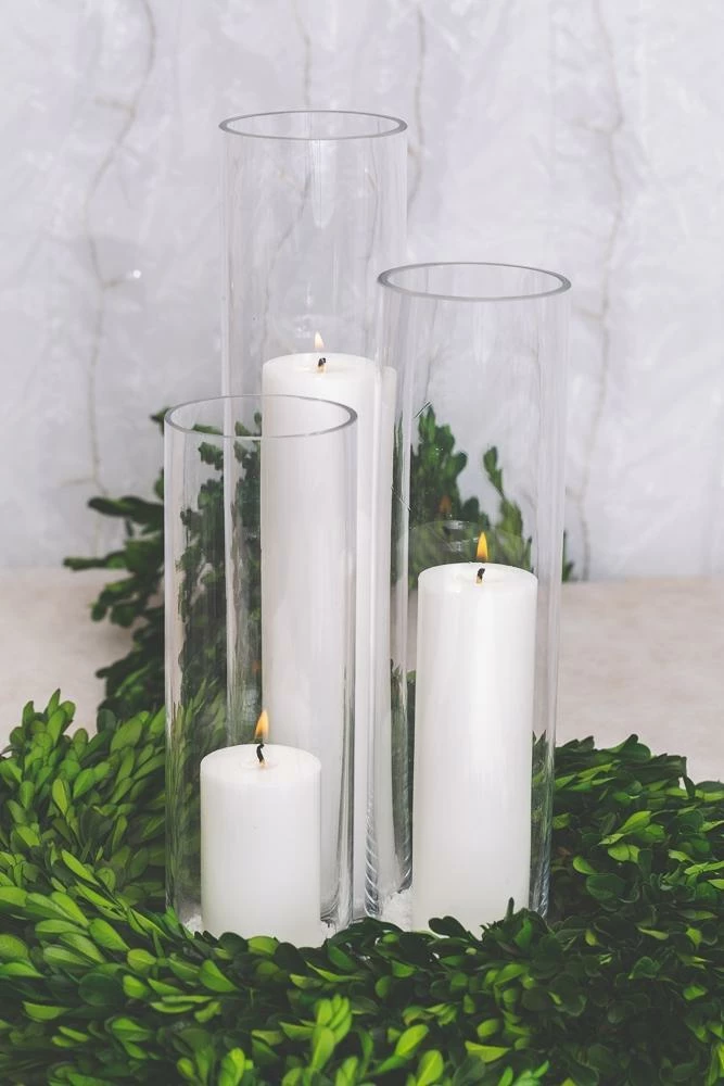 Richland Pillar Candles & Sloan Cylinder Vases Set Of 3 3 Richland Pillar Candles & Sloan Cylinder Vases Set Of 3 - Image 3
