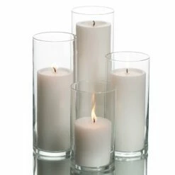 Richland Pillar Candles & Eastland Cylinder Holders Set Of 4