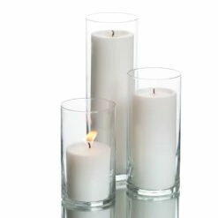 Richland Pillar Candles & Eastland Cylinder Holders Set Of 3