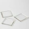Eastland Square Glass Pillar Plate 5" Set Of 36