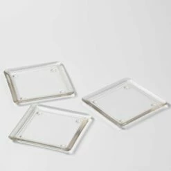 Eastland Square Glass Pillar Plate 5" Set Of 36