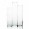 Eastland Tall Cylinder Vases 13" , 15" & 17" Set Of 18