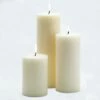 Richland Pillar Candles 4"x6", 4"x9" & 4"x12" Light Ivory Set Of 18