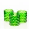 Richland Green Chunky Honeycomb Glass Votive & Tealight Holder Set Of 12