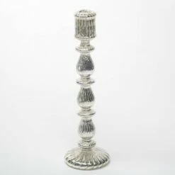 Richland Ribbed Unique Mercury Glass Taper Candle Holder Set Of 3 -US Gift Sales 2024 967a6126 2