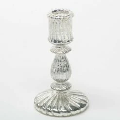 Richland Ribbed Unique Mercury Glass Taper Candle Holder Set Of 3 -US Gift Sales 2024 967a6128 1