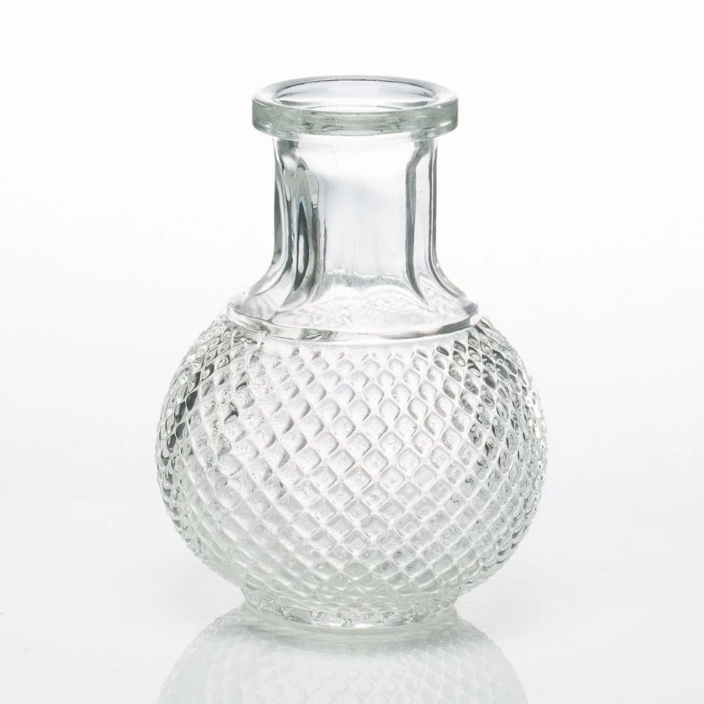 Richland Glass Bud Vase Clear Round Perfume Set Of 36 1 Richland Glass Bud Vase Clear Round Perfume Set Of 36