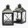 Richland Mini Tealight Lanterns Black Metal Set Of 25
