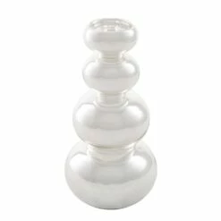 Richland Tealight Candle Holder Silver Bubble 9” Set Of 12