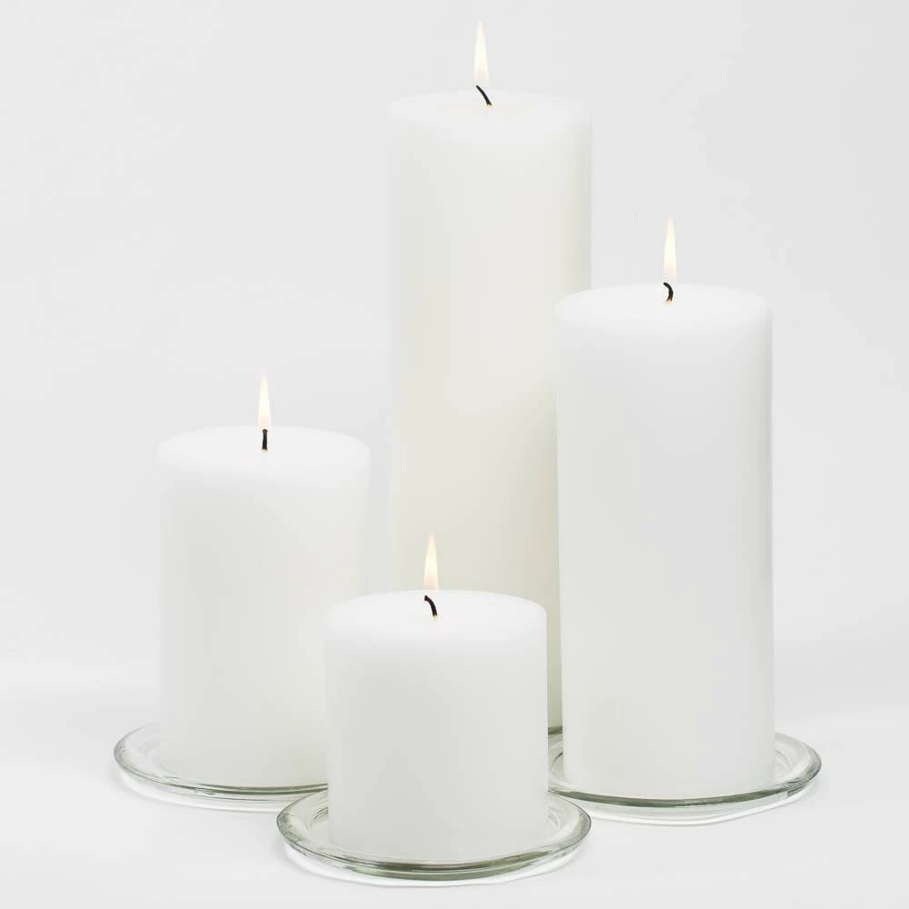 Richland 4" X 9" White Pillar Candle 2 Richland 4" X 9" White Pillar Candle - Image 2