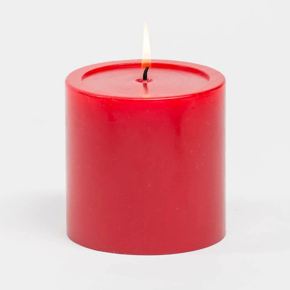Richland 4" X 4" Red Pillar Candles Set Of 6 1 Richland 4" X 4" Red Pillar Candles Set Of 6