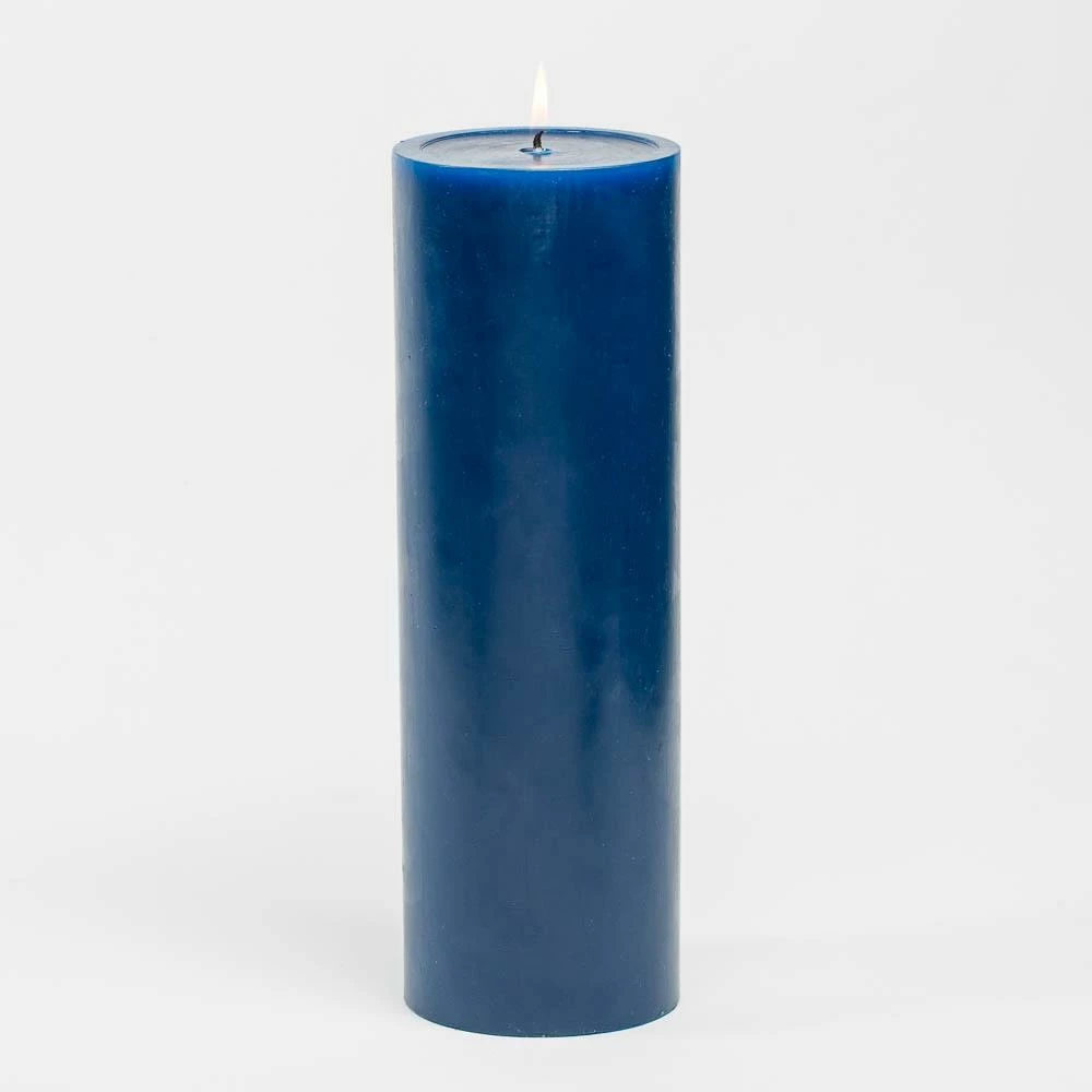 Richland 4" X 12" Navy Blue Pillar Candle 1 Richland 4" X 12" Navy Blue Pillar Candle