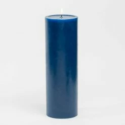 Richland 4" X 12" Navy Blue Pillar Candle Set Of 6