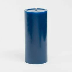Richland 4" X 9" Navy Blue Pillar Candles Set Of 6