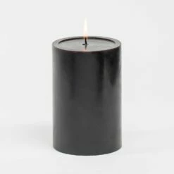 Richland 4" X 6" Black Pillar Candles Set Of 6