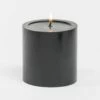 Richland 4" X 4" Black Pillar Candles Set Of 6