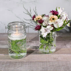 Eastland 7.5" Hanging Dotted Glass Jar With Handle Set Of 6 -US Gift Sales 2024 9724 4367 2 c095fcd7 912d 4076 a611 939fef560bbf