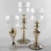 Richland Mercury Pillar Candle Holder With Clear Glass Set Of 3