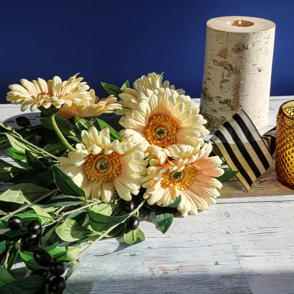 Richland Yellow Gerbera Daisy 24" Set Of 24 2 Richland Yellow Gerbera Daisy 24" Set Of 24 - Image 2
