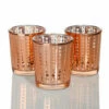 Richland Rose Gold Dotted Glass Holder - Small Set Of 72