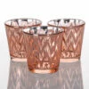 Richland Rose Gold Chevron Glass Holder - Medium Set Of 48