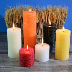 Richland Rustic Pillar Candle 3"x 6" Black Set Of 12 -US Gift Sales 2024 Fall 7134 4e5b6679 df6a 4554 96a3 8a745619ebe4