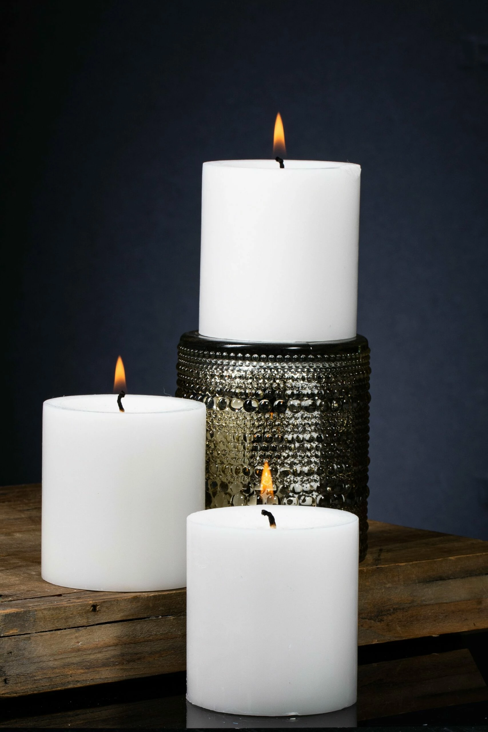 Richland Pillar Candles 3"x3" White Set Of 24 2 Richland Pillar Candles 3"x3" White Set Of 24 - Image 2