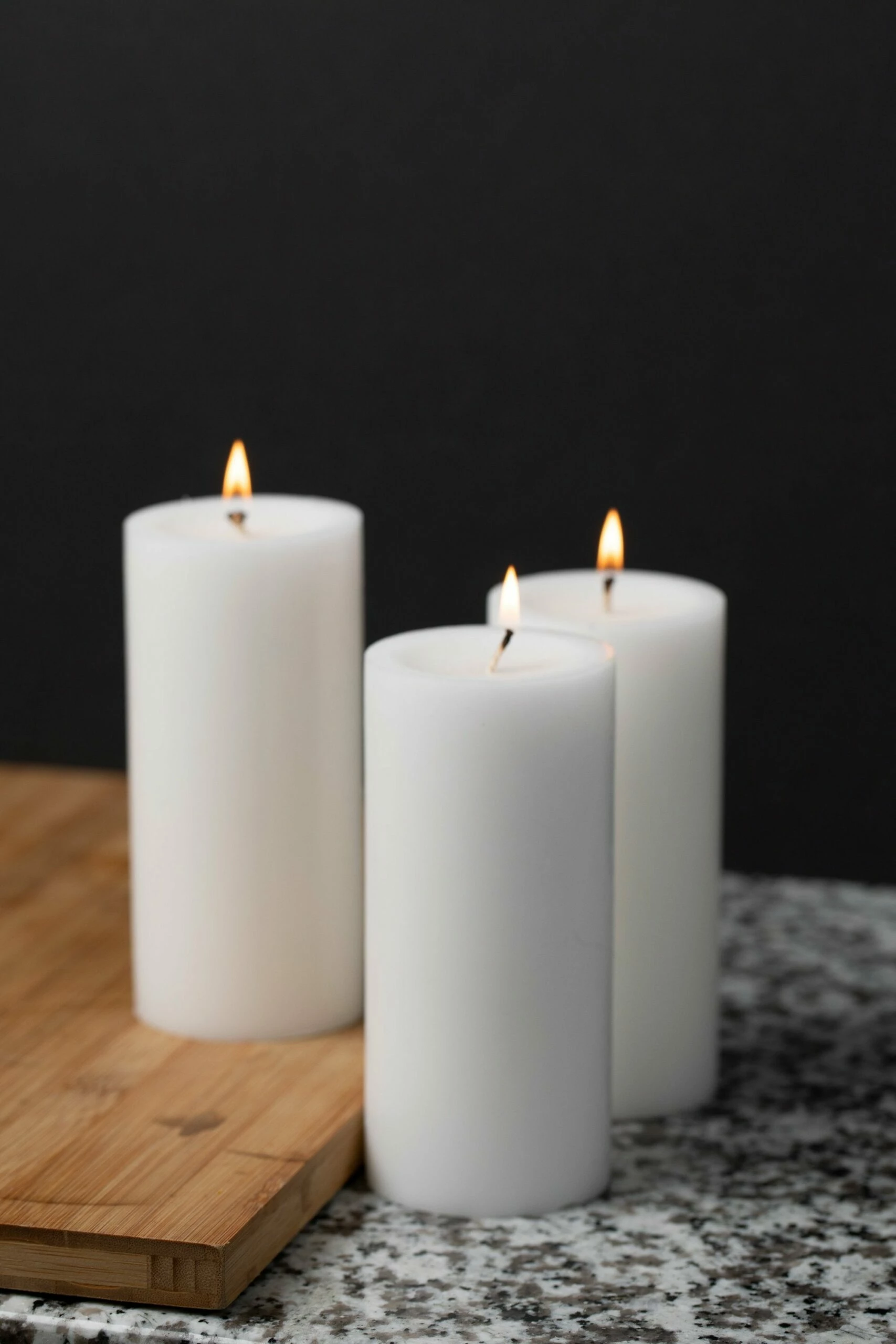 Richland Pillar Candles 3"x6" White Set Of 6 3 Richland Pillar Candles 3"x6" White Set Of 6 - Image 3