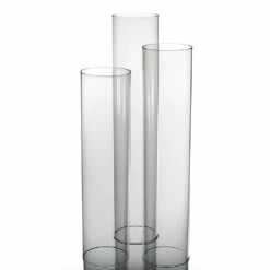 Richland Glass Chimney Candle Shade 16", 18" & 20" Set Of 3