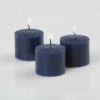 Richland Votive Candles Unscented Navy Blue 10 Hour Set Of 72